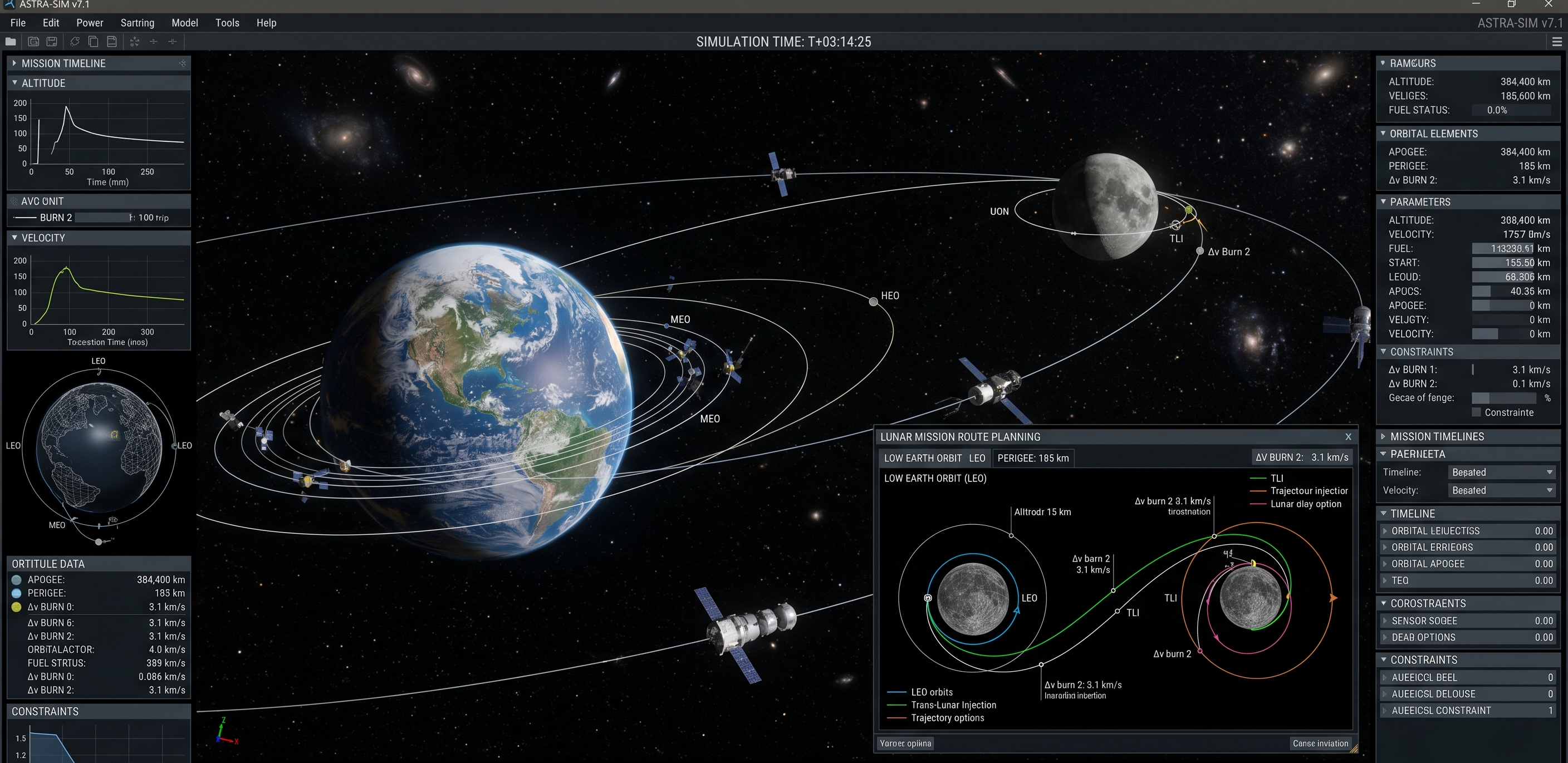 Space System simulation preview